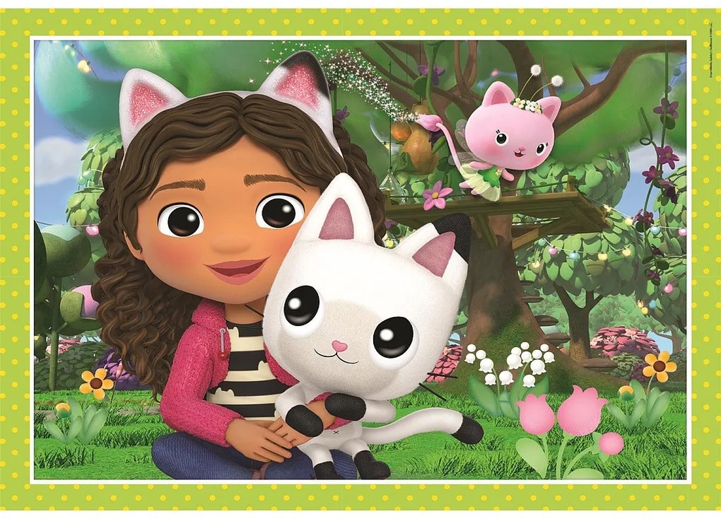 Gabby's Dollhouse Activities Puzzle 4 în 1 Clementoni