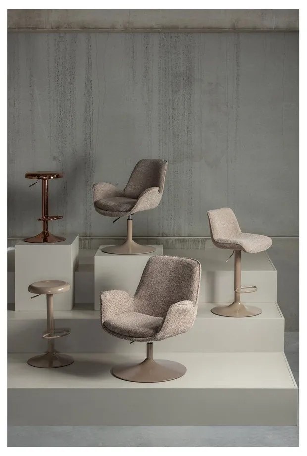 Fotoliu bej cu șezut cu înălțime ajustabilă Marten – WOOOD