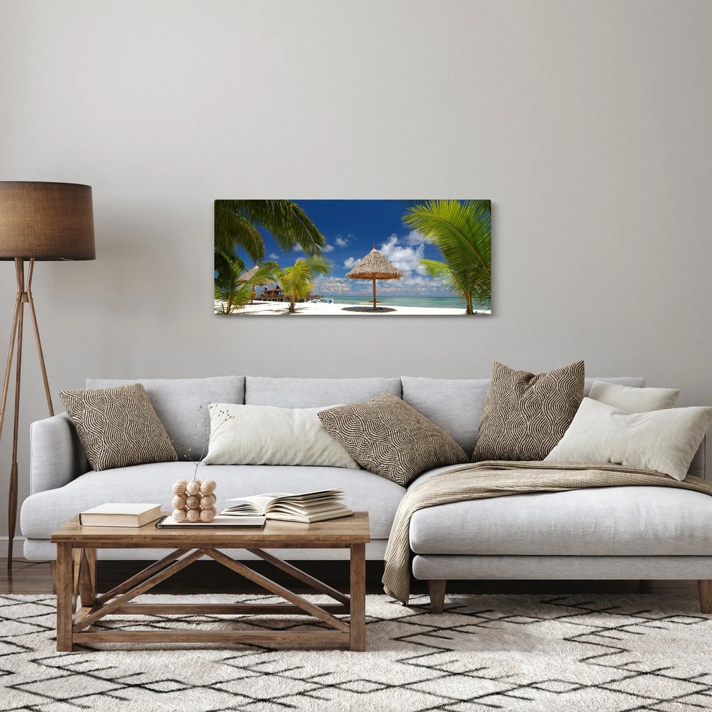 Tablou - Plajă cu nisip alb (120x50 cm)