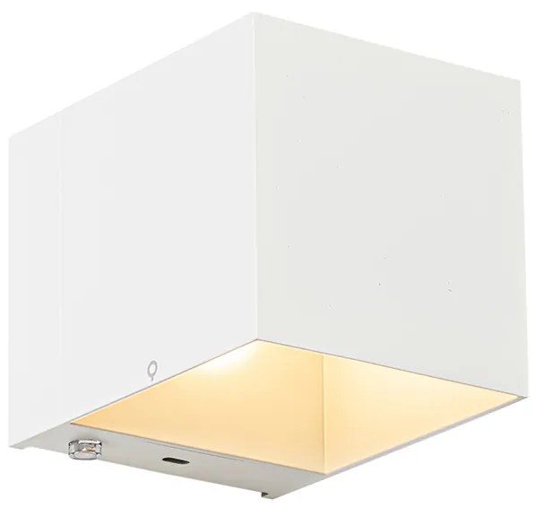 Set de 2 aplice albe reîncărcabile cu variator - Joris