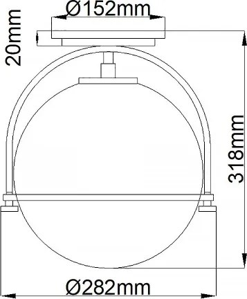 Quintiesse QN-SOMERSET-F-O-HB - Plafonieră SOMERSET 1xE27/60W/230V aurie