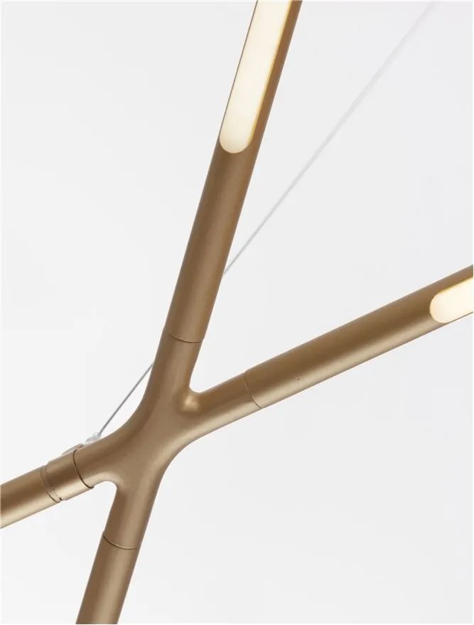 Lustra LED suspendata design modern RACCIO aurie