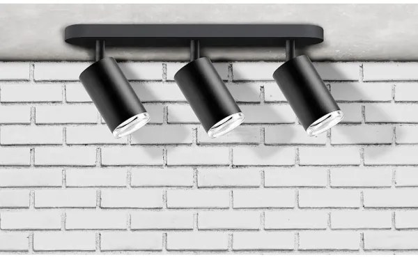 Spot pentru baie TURYN 3xGU10/10W/230V IP44 negru