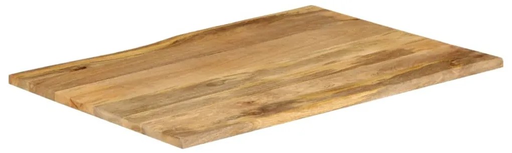 Blat masa cu margini, 100x80x3,8 cm, lemn masiv mango