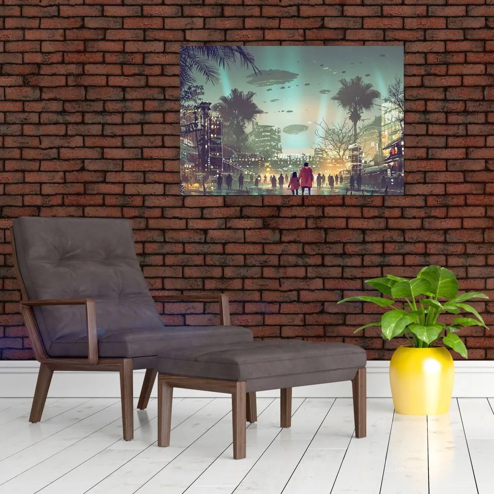 Tablou - Oraș în viitor (90x60 cm)