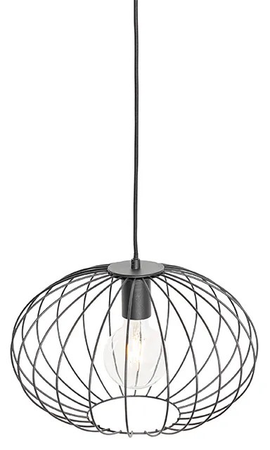Lampă suspendată industrială neagră - Margarita