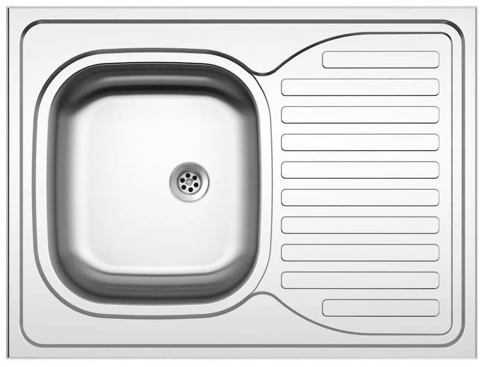 Expedo Corp bucătărie pentru chiuvetă ALBERTA ZL 2F BB + chiuvetă de bucătărie, 80x82x52, alb