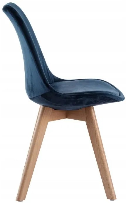 Scaune de sufragerie 4buc stil scandinav Blue Glamor