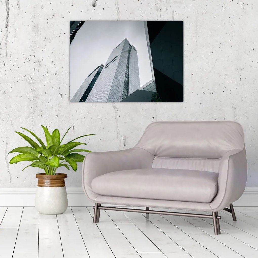 Tablou pe sticlă - Zgârie-nori (70x50 cm)