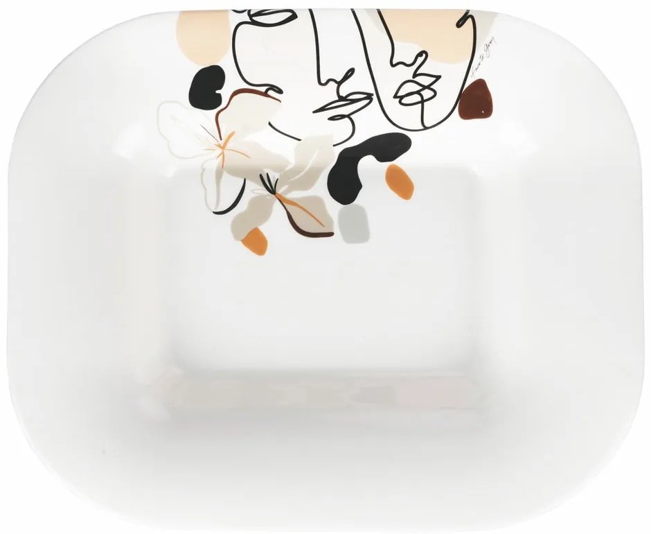 Farfurie din ceramică VDE Tivoli 1996 Face to Grey, 43,5 x 35,5 cm