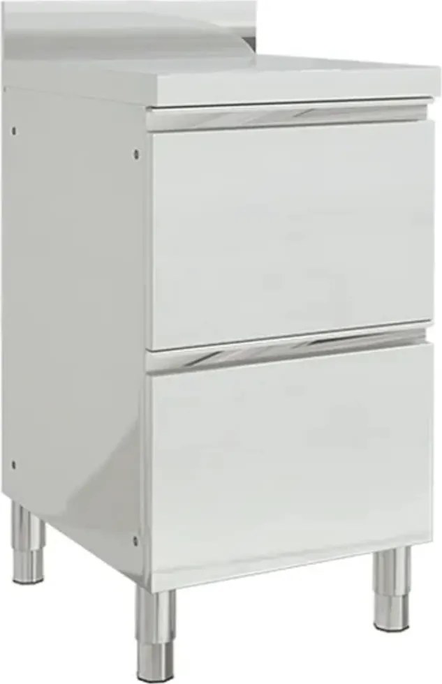 vidaXL Dulap de bucătărie comercial cu 2 sertare 50x60x96 cm