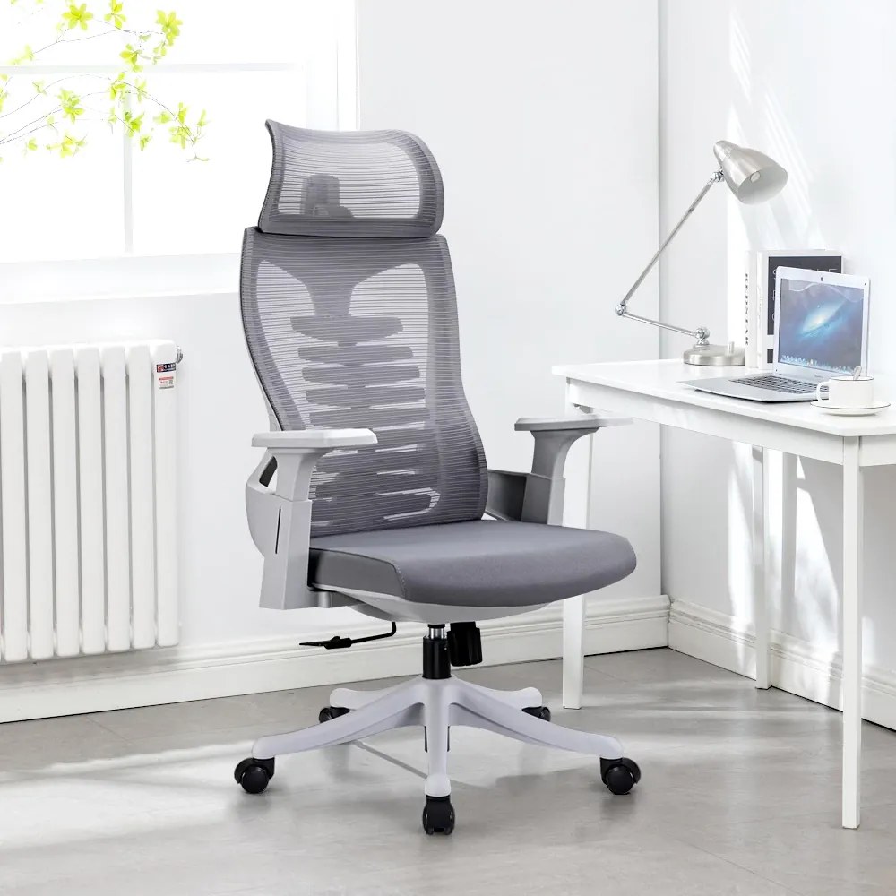 RESIGILAT-Scaun ergonomic Hale-H, spatar Mesh, sezut textil, Gri