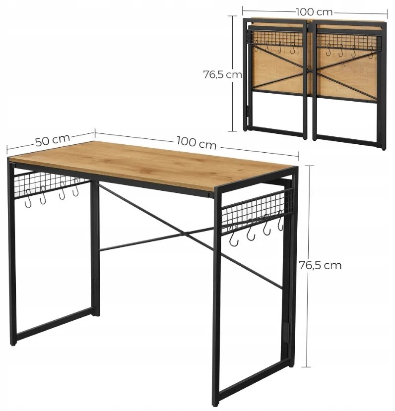 Birou pliabil TAYLOR SONOMA 50x100cm