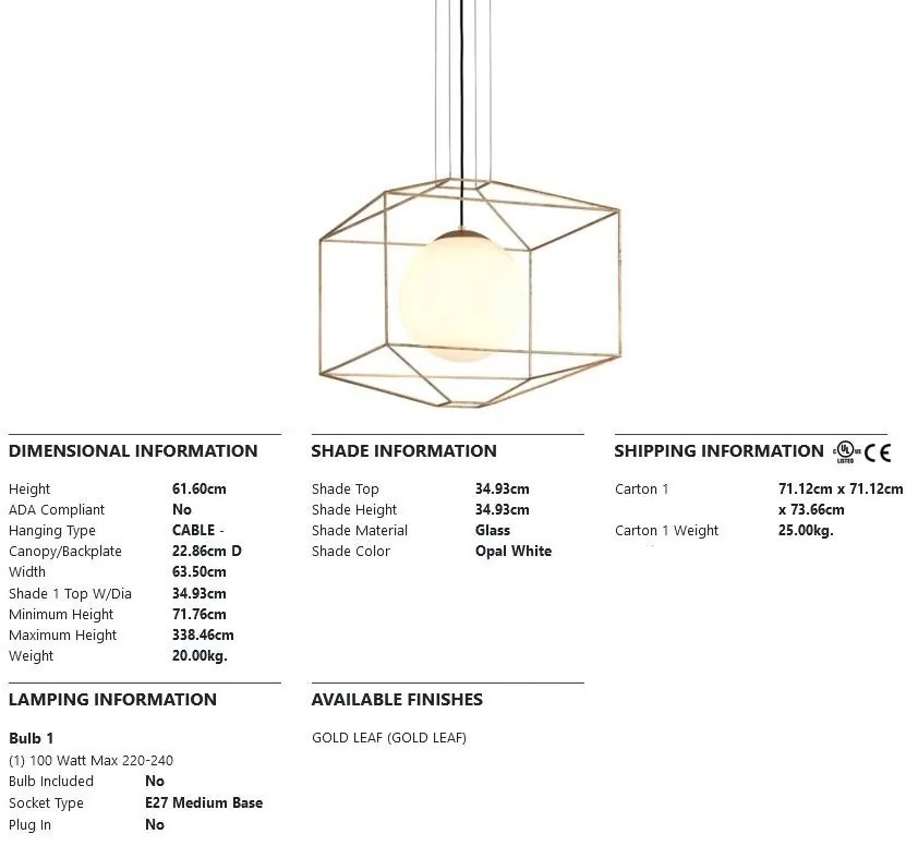 Pendul LUX design deosebit SILHOUETTE big, cu abajur sferic din sticla