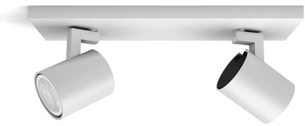 Spot LED dimabil Philips Hue RUNNER 2xGU10/4,2W/230V alb + telecomandă