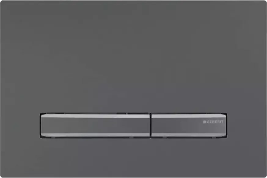 Clapeta de actionare Geberit Sigma50 crom - negru finisaj periat
