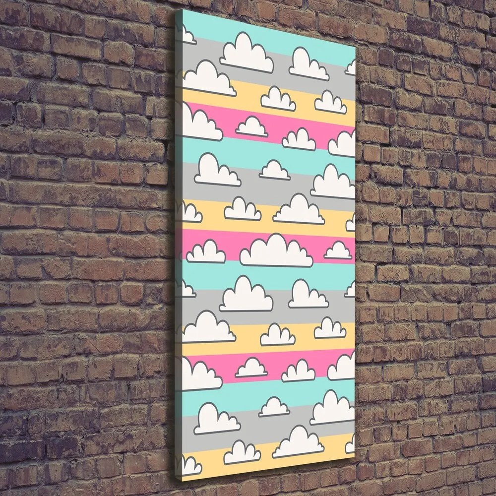 Tablou pe pânză canvas Fundal colorat nori