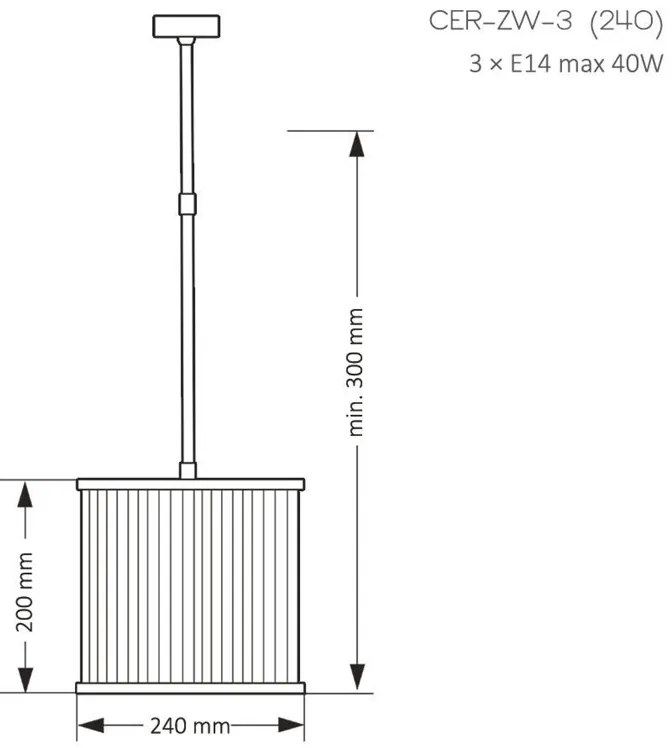Pendul, Lustra eleganta design modern Cero, 24cm