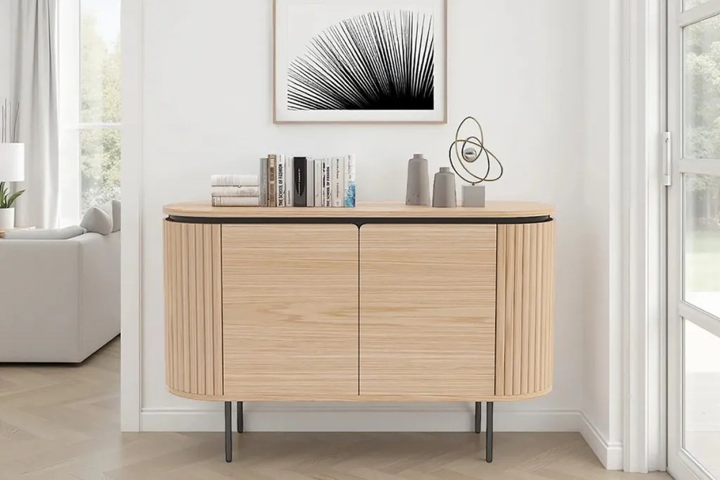 Comoda cu furnir de stejar ATELIER 120cm