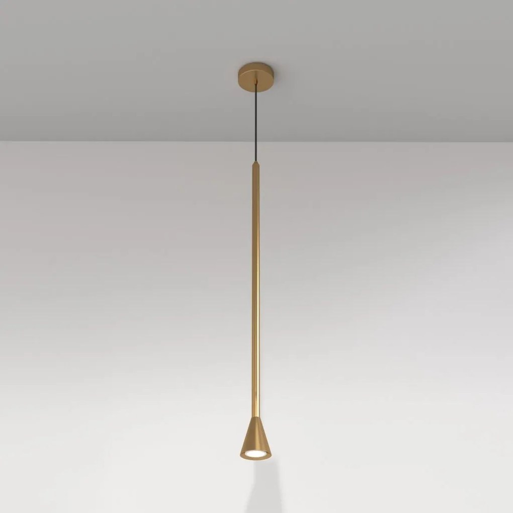 Pendul design tehnic Arrow auriu