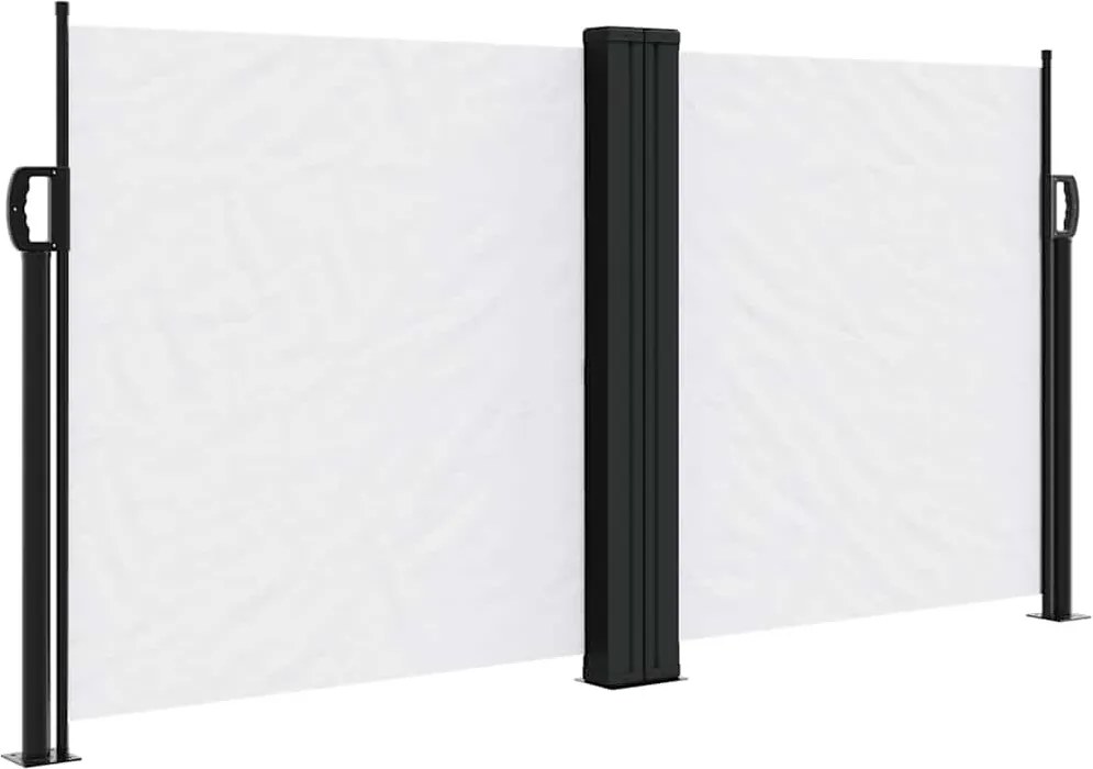 vidaXL Copertină laterală retractabilă, alb, 120 x 600 cm