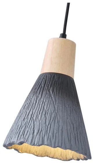 Lustră pe cablu 1xE27/15W/230V gri