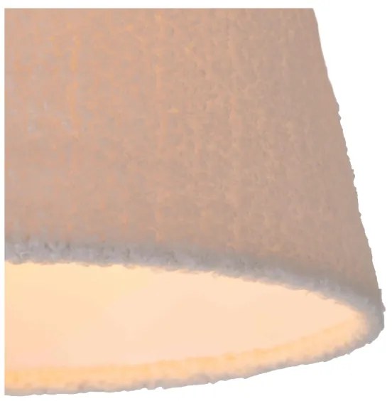 Lustră pe cablu Lucide 10416/01/38 WOOLLY 1xE27/60W/230V crem