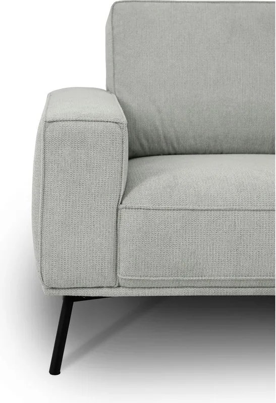 Colțar gri deschis cu tapițerie din chenille (cu colț pe partea dreaptă/în formă de ”L”) Amsterdam – Scandic
