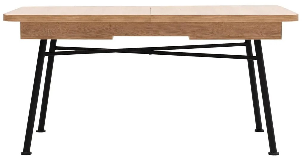 Masă de sufragerie extensibilă Nillia 198 (natural). 1107976
