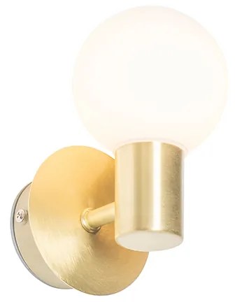 Lampa de perete moderna aurie IP44 - Cederic Up