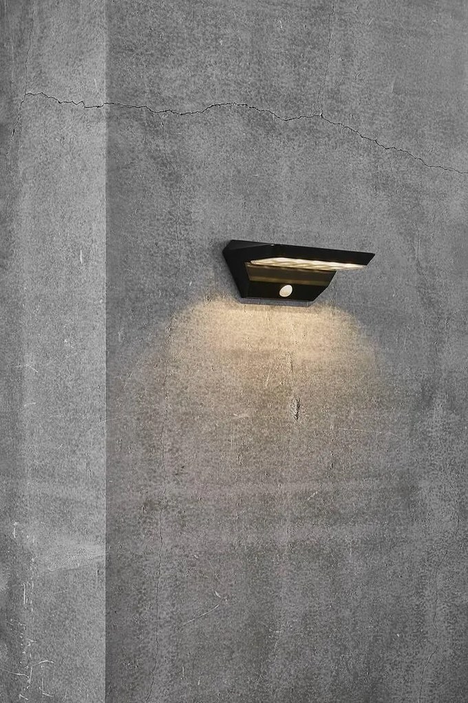 Lampa LED de perete solara cu senzor pentru iluminat exterior, stil modern IP44 Agena 2118221003 NL