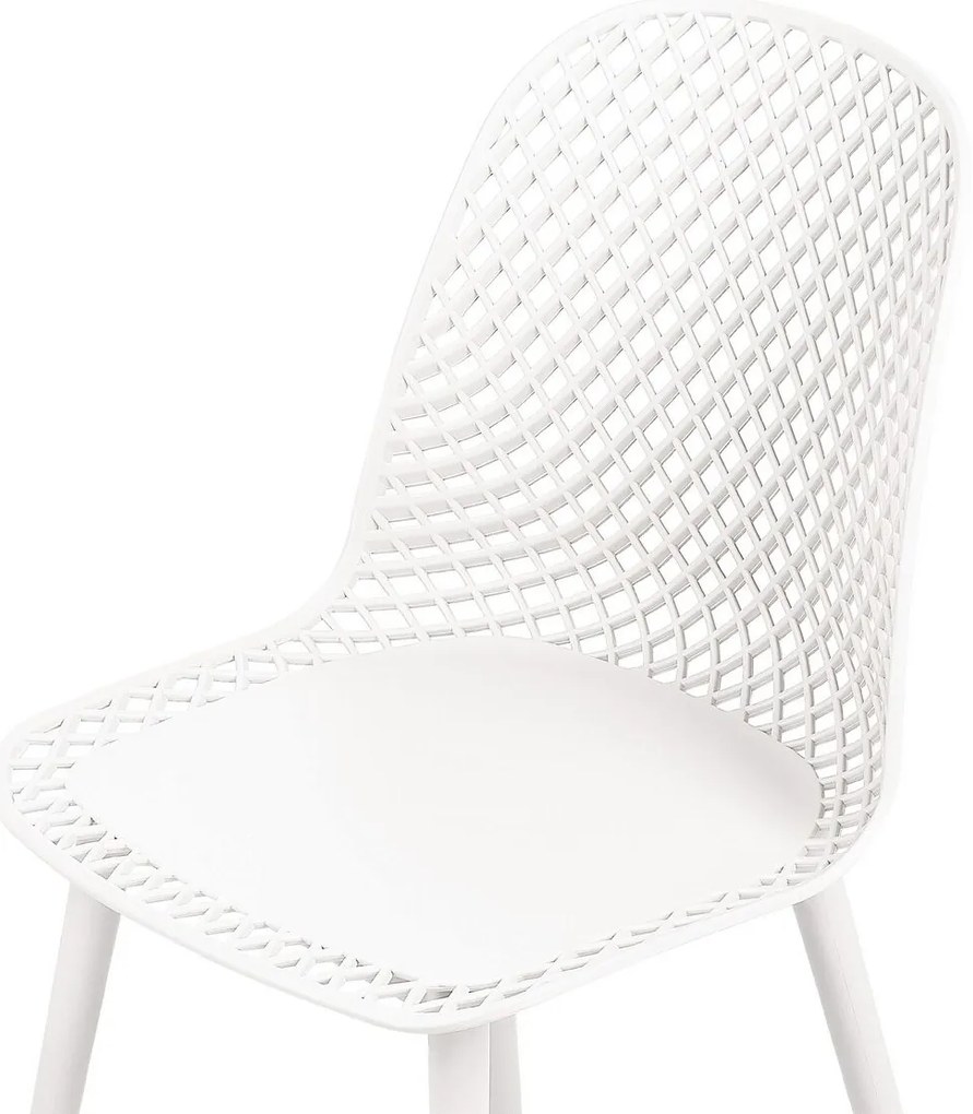Set 4 buc scaun tip bar Erielle (alb). 1078735