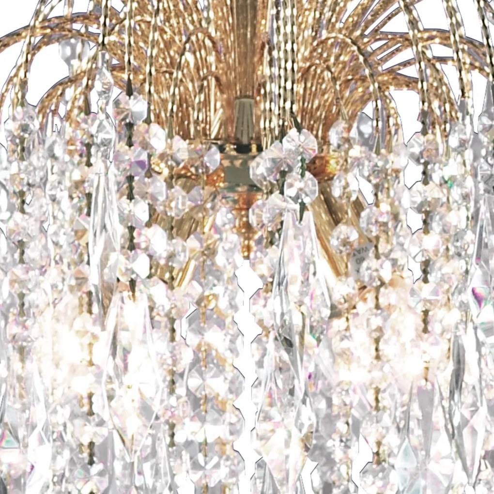 Lustra cristal suspendata design elegant Waterfall gold 5L 5175-5 SRT