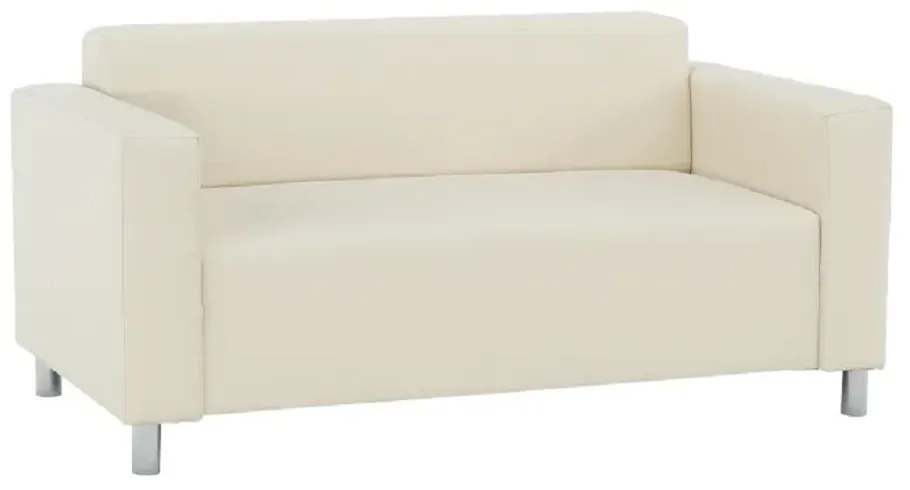 Canapea 2 locuri piele ecologica HOMKER bej, 140/63/78 cm