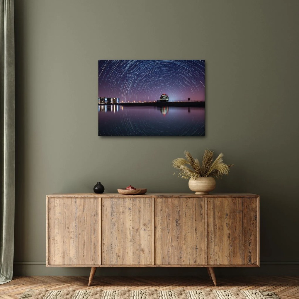 Tablou cu cerul nocturn și stele (70x50 cm)