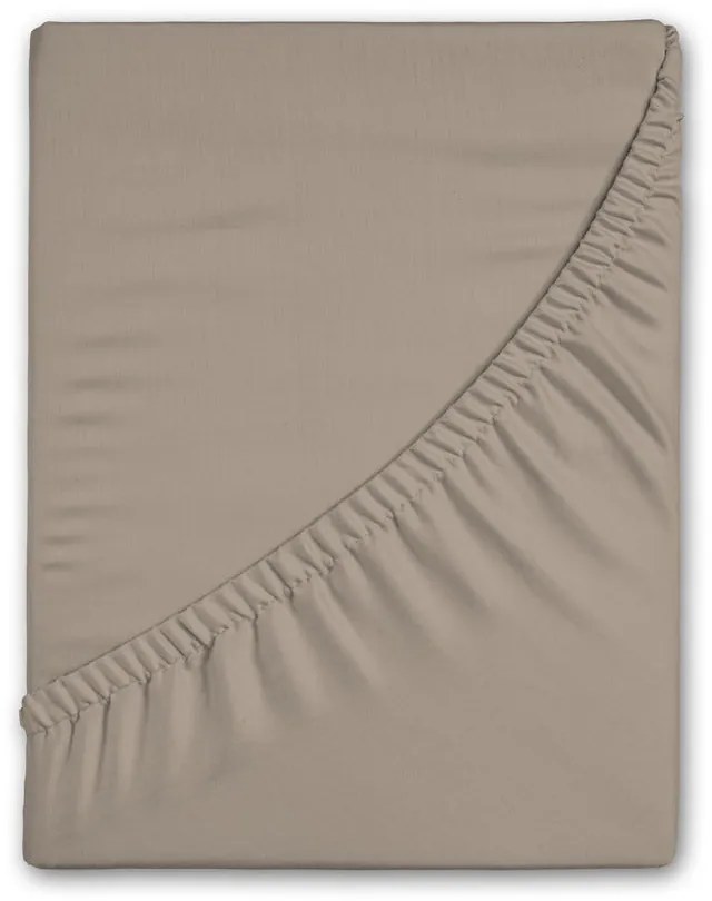 Cearceaf maro din flanelă cu elastic 180x200 cm – Good Morning