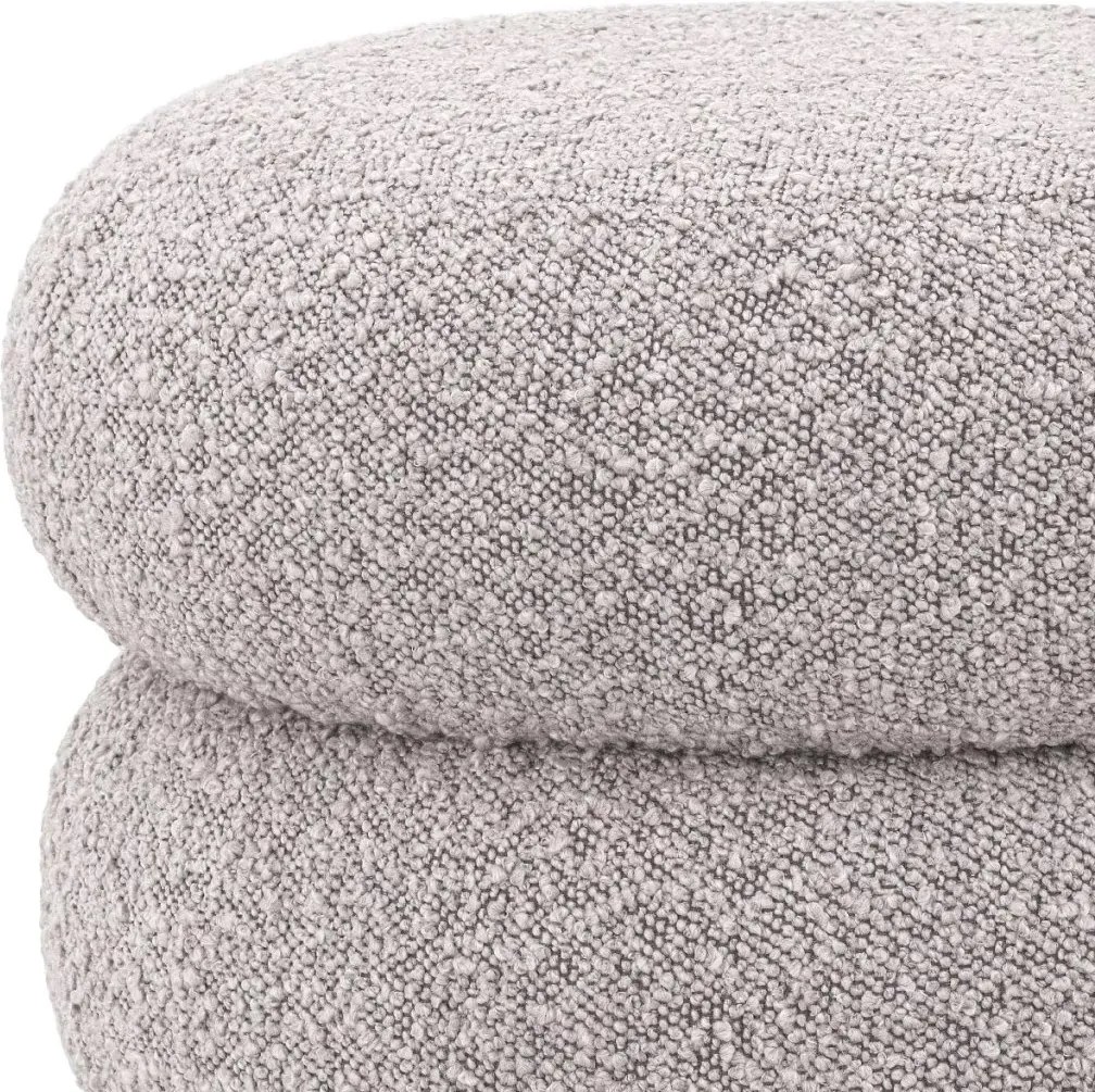 Taburete elegant design LUX Tulum, Boucle grey