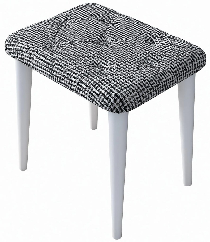 Taburet Dekisu (negru + alb). 1094518