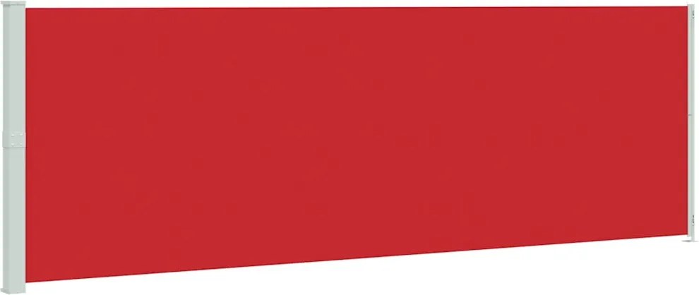vidaXL Copertină laterală retractabilă de terasă, roșu, 200x600 cm