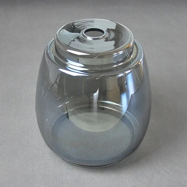 BRILAGI - LED lustră pe cablu RETRO GLASS 2xE27/60W/230V crom mat/gri fumuriu