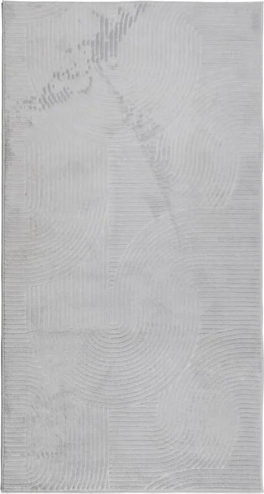 vidaXL Covor IZA aspect scandinav, cu fire scurte, gri, 80x150 cm