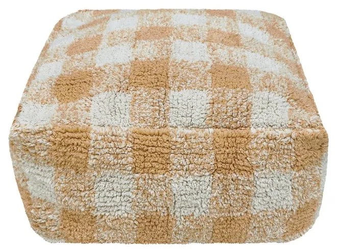 Puf de copii galben ocru Vichy Honey – Lorena Canals