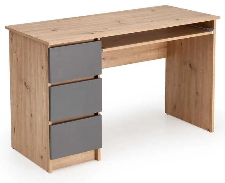 Birou Canley, stejar artisan / grafit