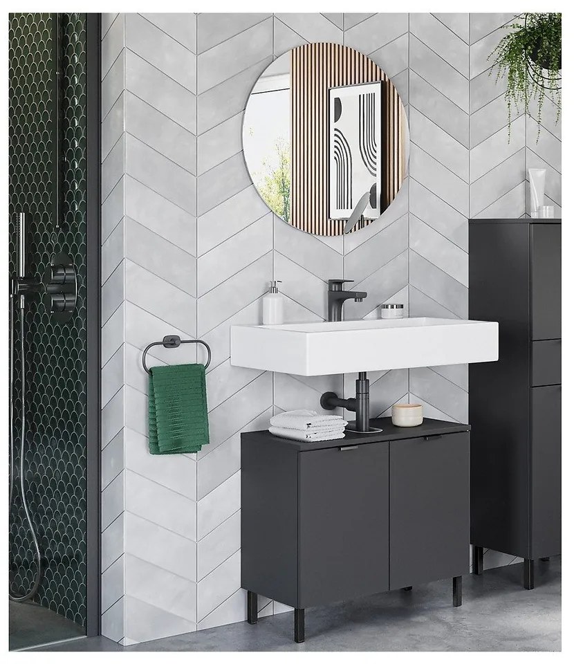 Set mobilă de baie gri antracit Arcena – Germania