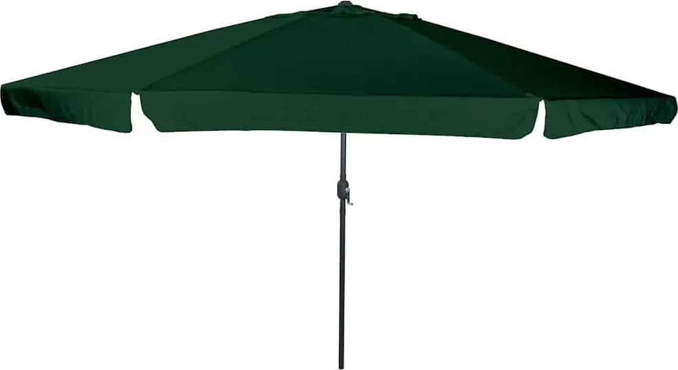 vidaXL Parasol de Grădină Verde 394 x 394 x 248 cm Poliester și oțel