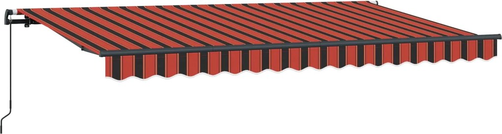 vidaXL Cortina Retractabilă Manual Portocaliu 400 x 200 cm țesătură