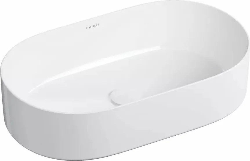 Lavoar pe blat Omnires Mesa alb 53.5 x 31.5 cm