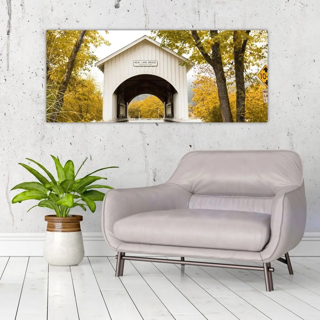 Tablou cu podul în Oregon (120x50 cm)