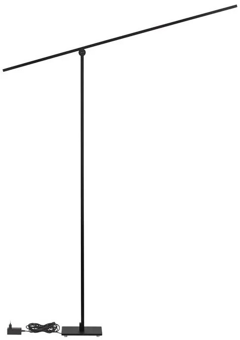 Lampa LED dimabila de podea directionabila TENSO negru