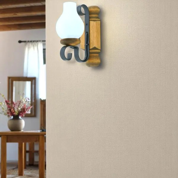 Aplică Brilagi RUSTIC 1xE14/40W/230V fag